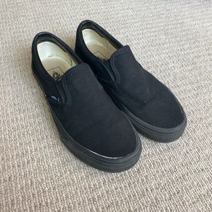 Black slip on vans